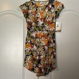 NWT Disney x LuLaRoe Seven Dwarfs Dress - Size 8
